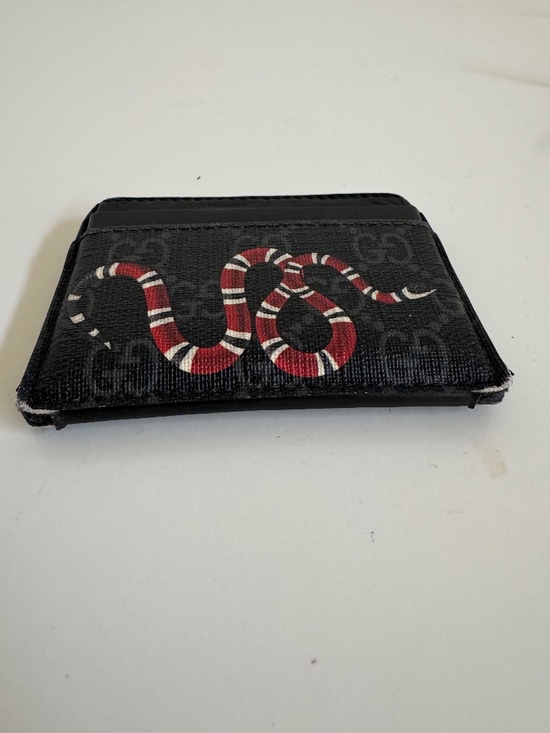 Gucci Other - Authentic Gucci Kingsnake Black GG Supreme Card Case Holder